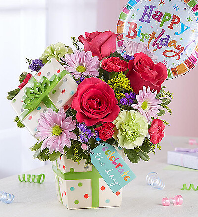 Happy Birthday Present Bouquet