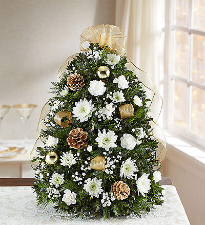 Glistening Gold&amp;trade; Holiday Flower Tree&amp;reg;