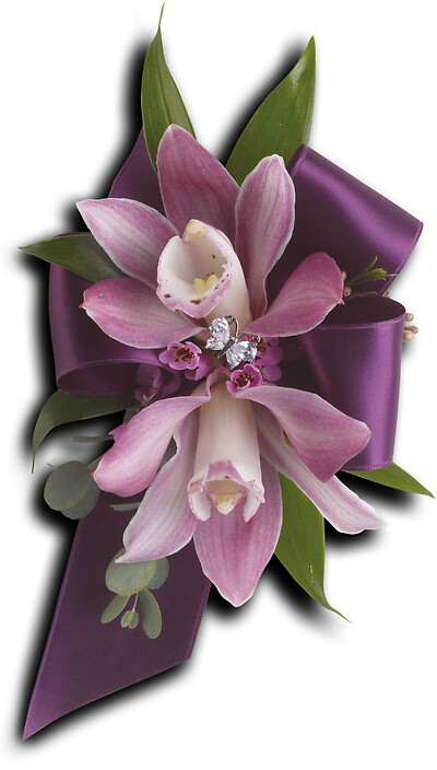 Exquisite Orchid Wristlet