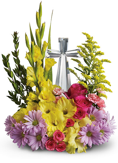 Crystal Cross Bouquet