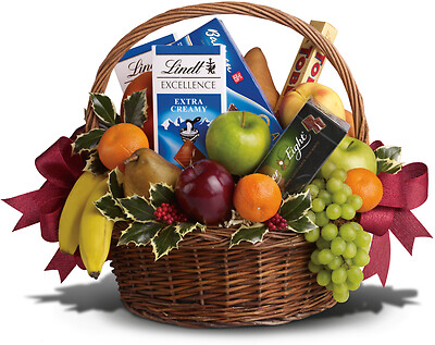 Fruits and Sweets Christmas Basket