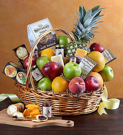 Deluxe Fruit &amp;amp; Gourmet Basket
