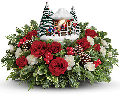 Thomas Kinkade&amp;#039;s Jolly Santa Bouquet