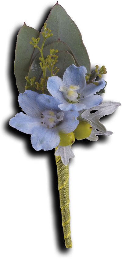 Hero&#039;s Blue Boutonniere