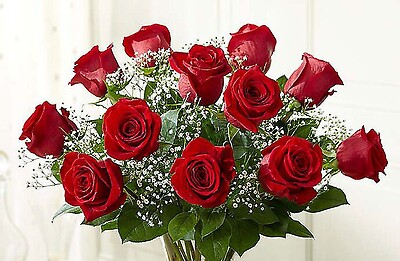 # Red Rose Wrapped Bouquet